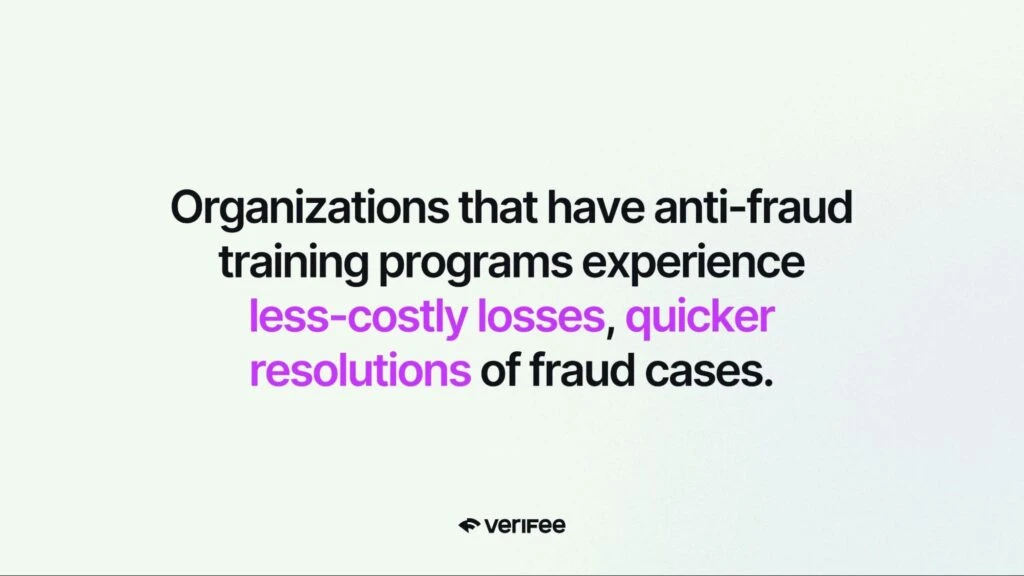 Original employee-awareness graphic. Staff training supports controls but does not eliminate fraud.